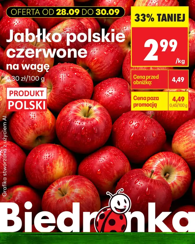 Biedronka - gazetka promocyjna Biedronkowe oszczędności od poniedziałku od poniedziałku 28.09 do środy 30.09 - strona 4