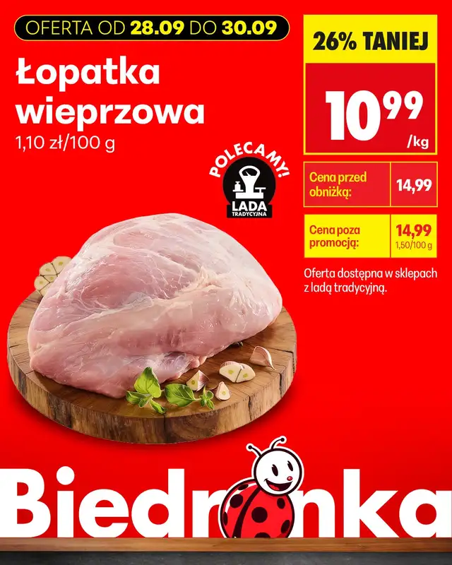 Biedronka - gazetka promocyjna Biedronkowe oszczędności od poniedziałku od poniedziałku 28.09 do środy 30.09 - strona 6