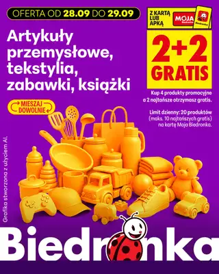 Biedronka - gazetka promocyjna Biedronkowe oszczędności od poniedziałku od poniedziałku 28.09 do środy 30.09 - strona 21
