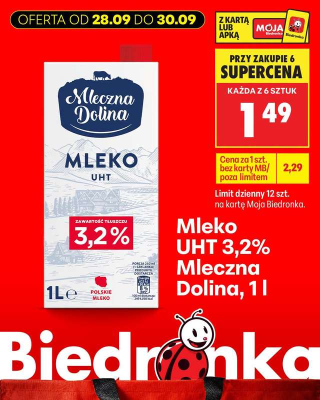 Biedronka - gazetka promocyjna Biedronkowe oszczędności od poniedziałku od poniedziałku 28.09 do środy 30.09 - strona 9