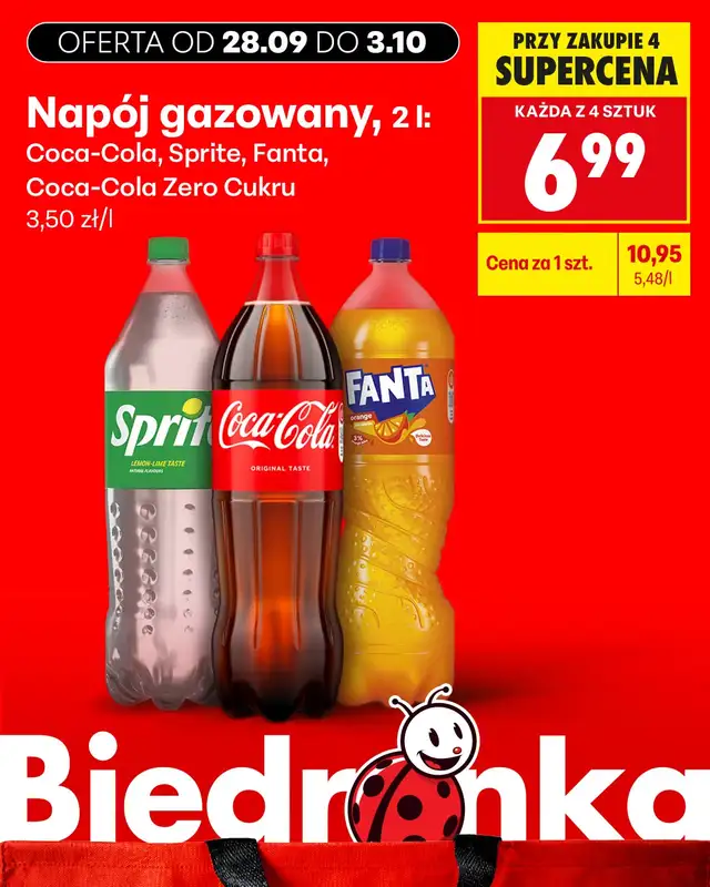 Biedronka - gazetka promocyjna Biedronkowe oszczędności od poniedziałku od poniedziałku 28.09 do środy 30.09 - strona 14