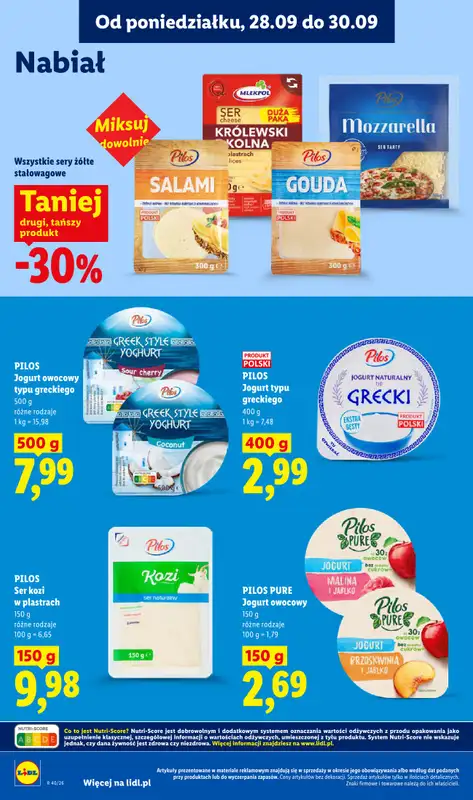 Lidl - gazetka promocyjna Oferta od poniedziałku od poniedziałku 28.09 do środy 30.09 - strona 62