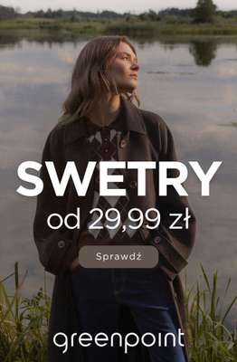 Greenpoint - gazetka promocyjna Swetry od 29,99 zł od poniedziałku 28.09 