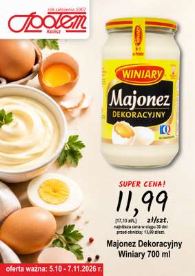 Społem - Blisko i Korzystnie - gazetka promocyjna Plakat promocyjny PSS Kalisz od poniedziałku 05.10 do soboty 07.11