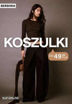 Bershka - gazetka promocyjna KOSZULKI damskie od 49,90 PLN od poniedziałku 28.09 