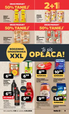Netto - gazetka promocyjna Gazetka Spożywcza od czwartku 01.10 do soboty 03.10 - strona 9