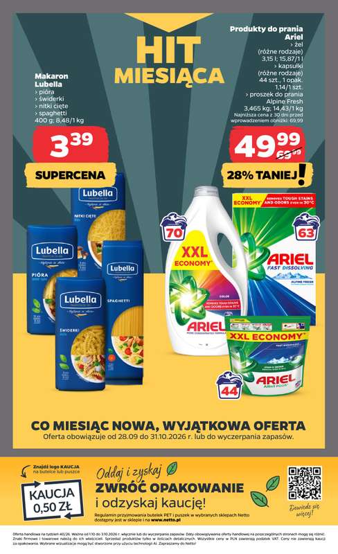 Netto - gazetka promocyjna Gazetka Spożywcza od czwartku 01.10 do soboty 03.10 - strona 19