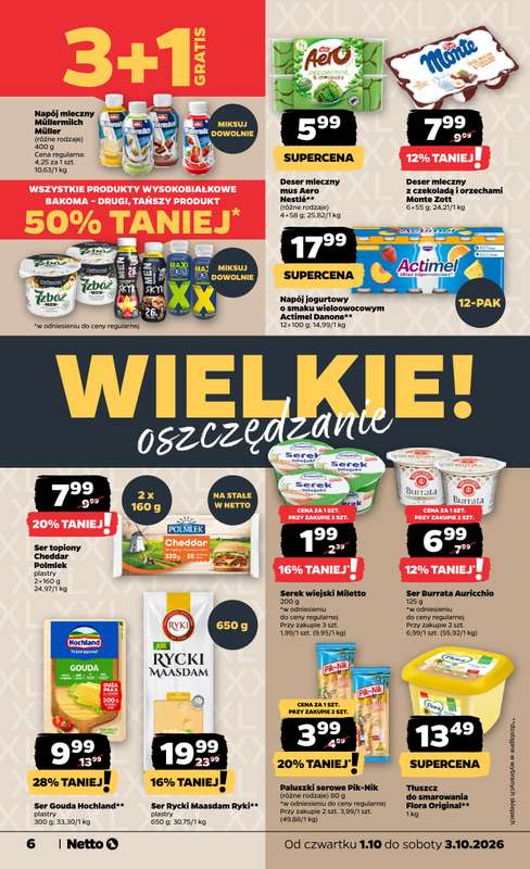 Netto - gazetka promocyjna Gazetka Spożywcza od czwartku 01.10 do soboty 03.10 - strona 6