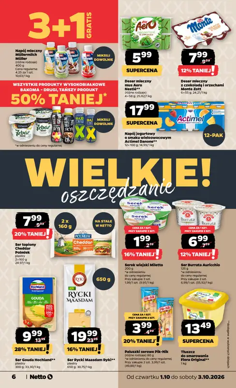 Netto - gazetka promocyjna Gazetka Spożywcza od czwartku 01.10 do soboty 03.10 - strona 6