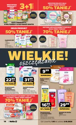 Netto - gazetka promocyjna Gazetka Spożywcza od czwartku 01.10 do soboty 03.10 - strona 14