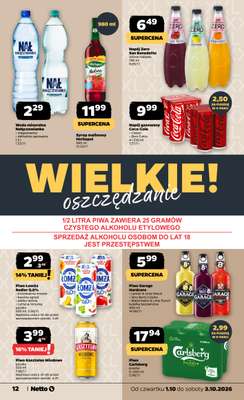 Netto - gazetka promocyjna Gazetka Spożywcza od czwartku 01.10 do soboty 03.10 - strona 12