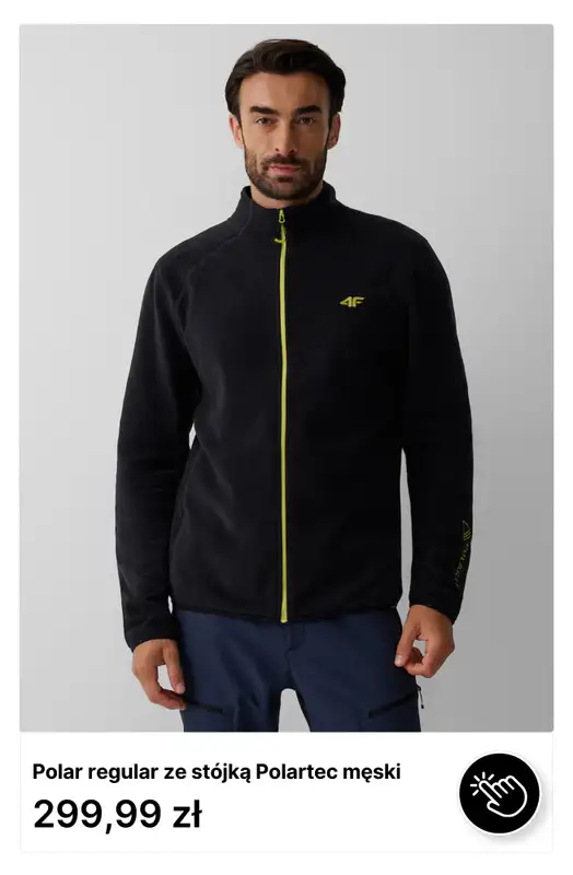 4F - gazetka promocyjna Polary męskie od wtorku 29.09  - strona 10