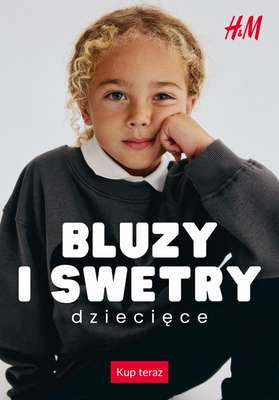 H&M - gazetka promocyjna Bluzy i swetry dziecięce od poniedziałku 28.09 