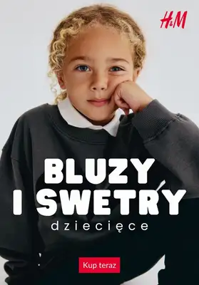 H&M - gazetka promocyjna Bluzy i swetry dziecięce od poniedziałku 28.09 