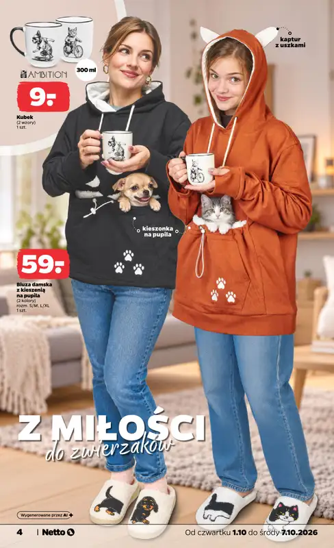 Netto - gazetka promocyjna Inspiracje tygodnia Dzień Zwierząt od czwartku 01.10 do środy 07.10 - strona 4