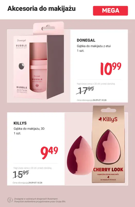 Rossmann - gazetka promocyjna MEGA promocje na makijaż! od poniedziałku 28.09 do środy 07.10 - strona 9