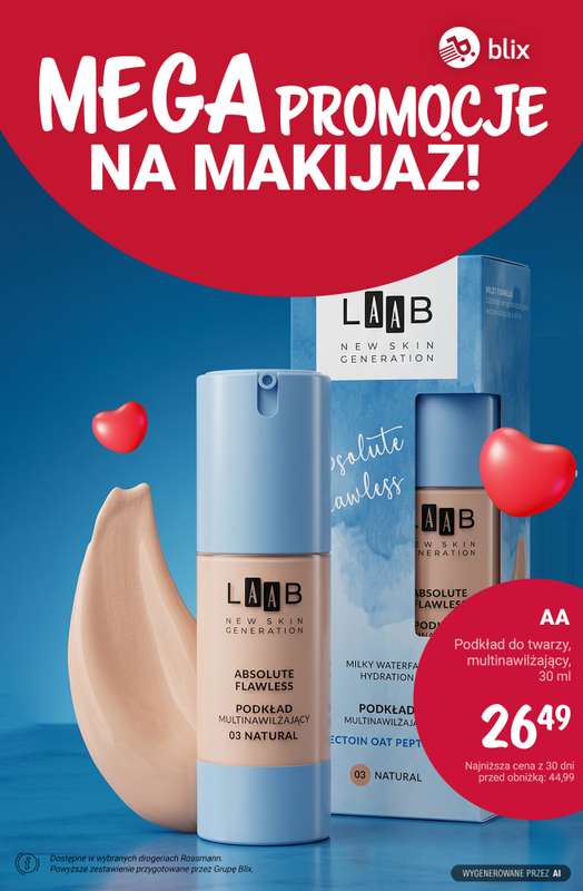 Rossmann - gazetka promocyjna MEGA promocje na makijaż! od poniedziałku 28.09 do środy 07.10