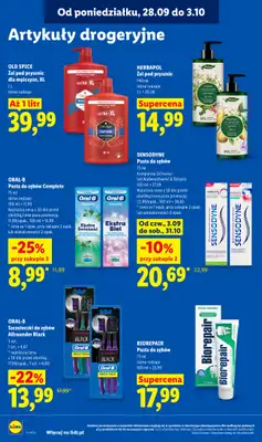 Lidl - gazetka promocyjna Oferta od poniedziałku od poniedziałku 28.09 do środy 30.09 - strona 92