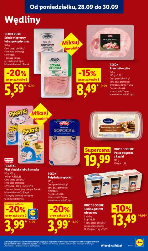 Lidl - gazetka promocyjna Oferta od poniedziałku od poniedziałku 28.09 do środy 30.09 - strona 57