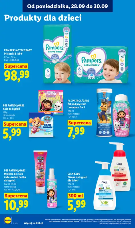Lidl - gazetka promocyjna Oferta od poniedziałku od poniedziałku 28.09 do środy 30.09 - strona 90
