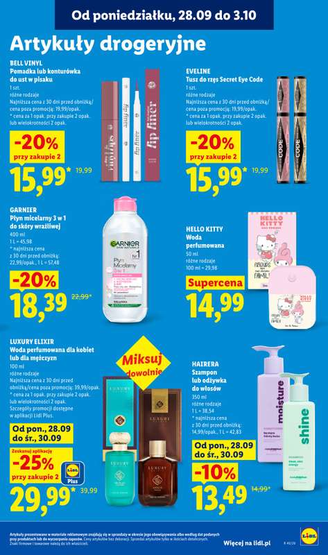 Lidl - gazetka promocyjna Oferta od poniedziałku od poniedziałku 28.09 do środy 30.09 - strona 91