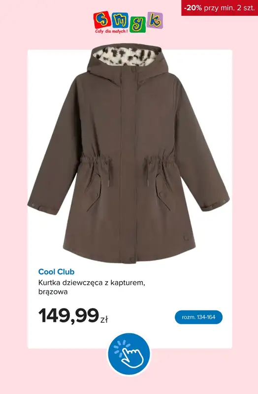 Smyk - gazetka promocyjna -20% kurtki, bluzy, spodnie, bielizna od poniedziałku 28.09 do czwartku 01.10 - strona 7