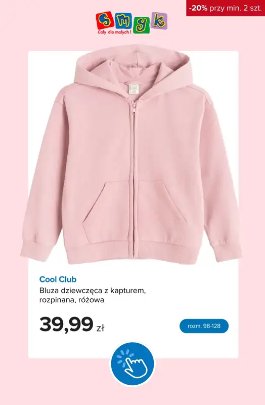 Smyk - gazetka promocyjna -20% kurtki, bluzy, spodnie, bielizna od poniedziałku 28.09 do czwartku 01.10 - strona 9