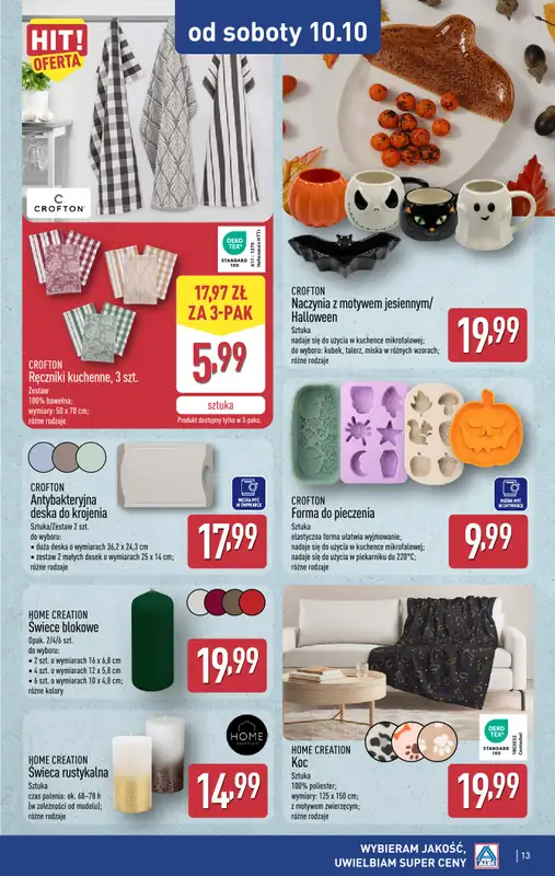 Aldi - gazetka promocyjna Aldi ma to coś! od środy 07.10 do soboty 10.10 - strona 13