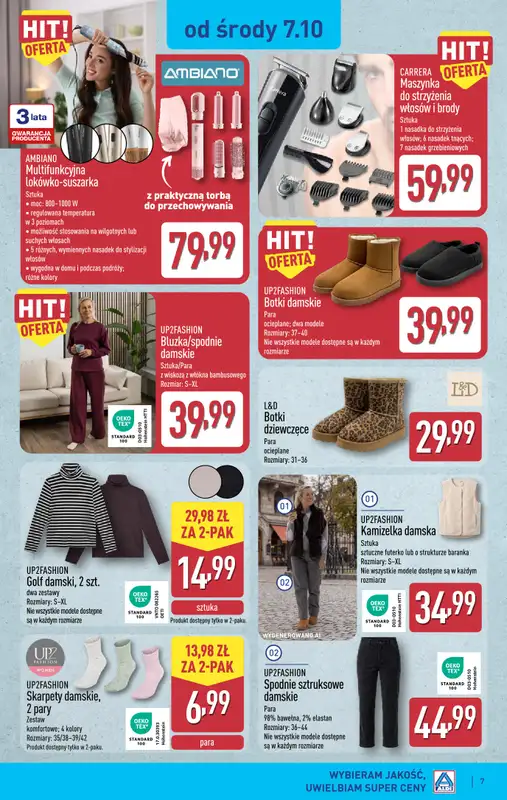 Aldi - gazetka promocyjna Aldi ma to coś! od środy 07.10 do soboty 10.10 - strona 7