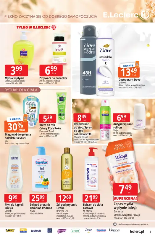 Leclerc - gazetka promocyjna Oferta E.Leclerc | Czas na jesień od wtorku 29.09 do soboty 10.10 - strona 9