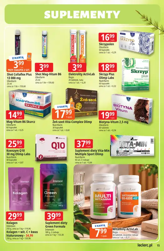Leclerc - gazetka promocyjna Oferta E.Leclerc | Czas na jesień od wtorku 29.09 do soboty 10.10 - strona 15