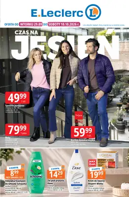 Leclerc - gazetka promocyjna Oferta E.Leclerc | Czas na jesień od wtorku 29.09 do soboty 10.10