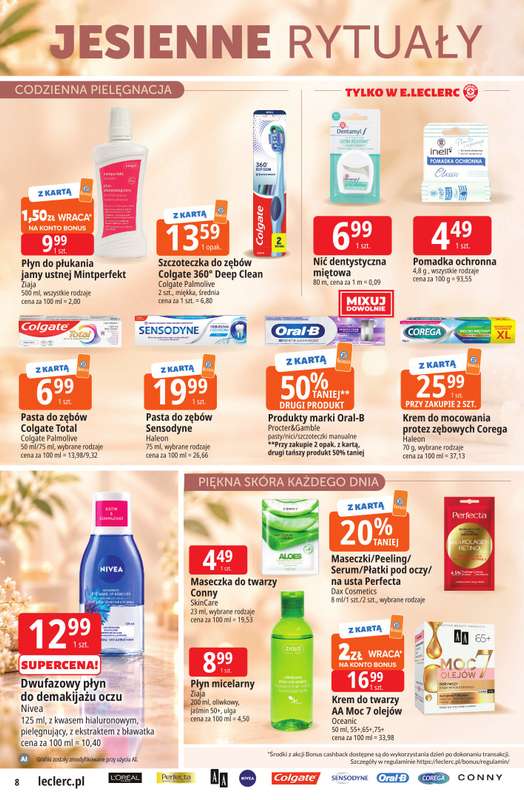 Leclerc - gazetka promocyjna Oferta E.Leclerc | Czas na jesień od wtorku 29.09 do soboty 10.10 - strona 8