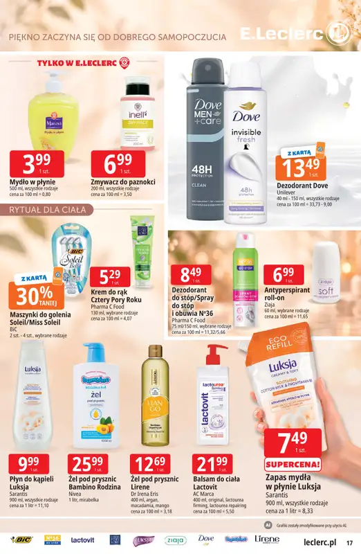 Leclerc - gazetka promocyjna Oferta E.Leclerc | Czas na jesień od wtorku 29.09 do soboty 10.10 - strona 17