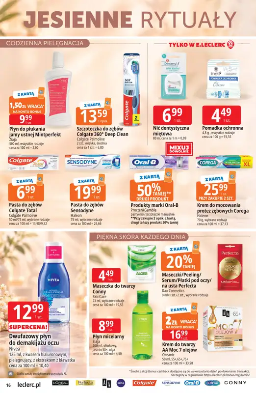 Leclerc - gazetka promocyjna Oferta E.Leclerc | Czas na jesień od wtorku 29.09 do soboty 10.10 - strona 16