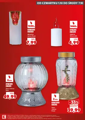 Kaufland - gazetka promocyjna Oferta Kaufland - Znicze od czwartku 01.10 do środy 07.10 - strona 15