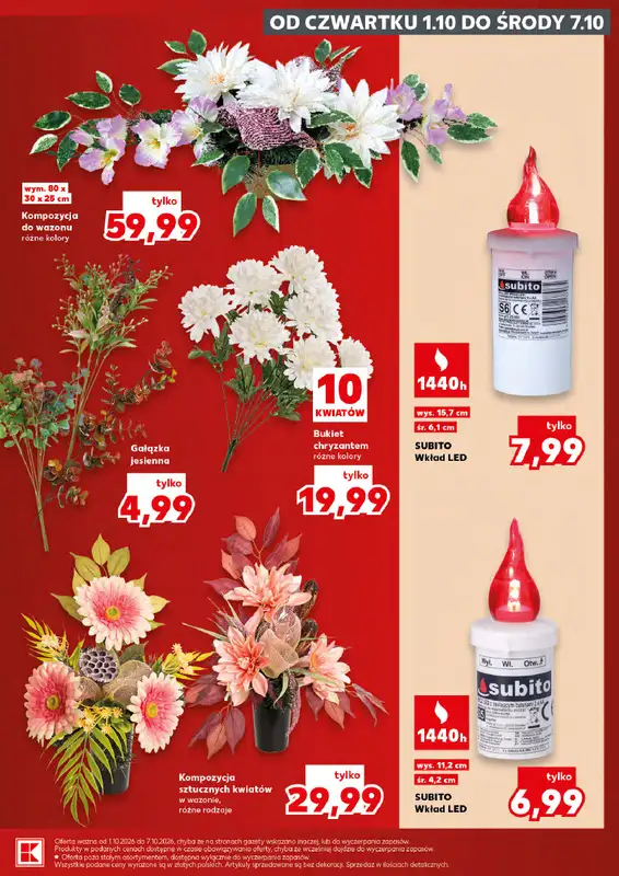 Kaufland - gazetka promocyjna Oferta Kaufland - Znicze od czwartku 01.10 do środy 07.10 - strona 19