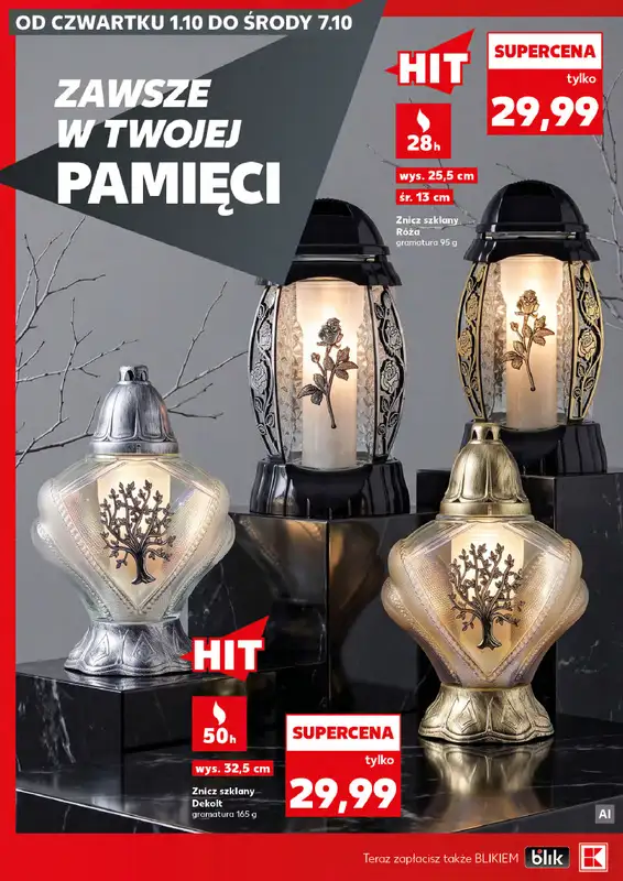 Kaufland - gazetka promocyjna Oferta Kaufland - Znicze od czwartku 01.10 do środy 07.10 - strona 6