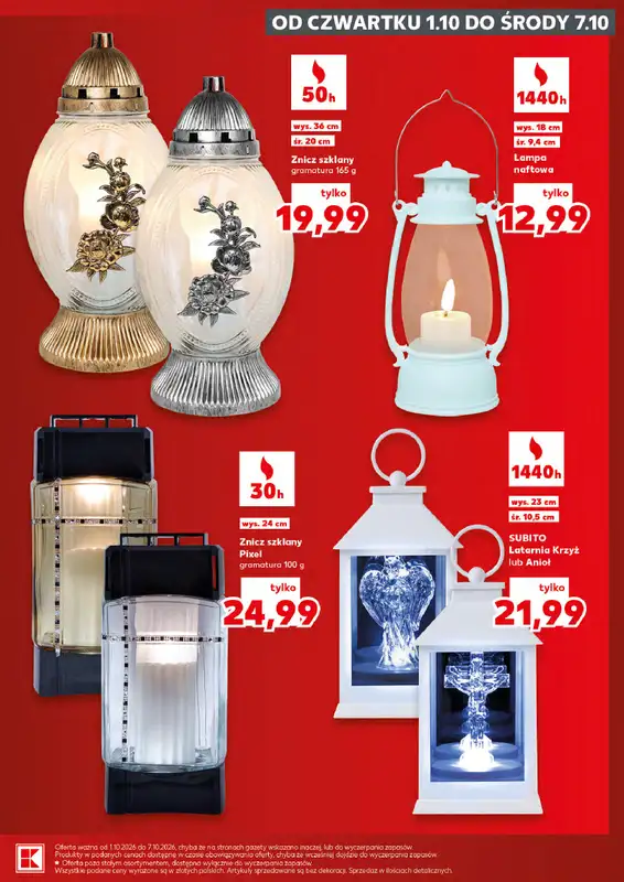 Kaufland - gazetka promocyjna Oferta Kaufland - Znicze od czwartku 01.10 do środy 07.10 - strona 11