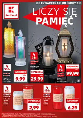 Kaufland - gazetka promocyjna Oferta Kaufland - Znicze od czwartku 01.10 do środy 07.10