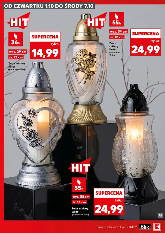 Kaufland - gazetka promocyjna Oferta Kaufland - Znicze od czwartku 01.10 do środy 07.10 - strona 4