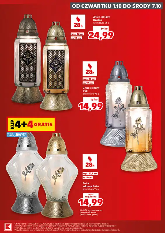 Kaufland - gazetka promocyjna Oferta Kaufland - Znicze od czwartku 01.10 do środy 07.10 - strona 5