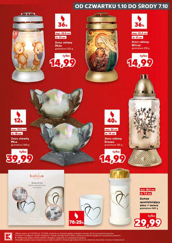 Kaufland - gazetka promocyjna Oferta Kaufland - Znicze od czwartku 01.10 do środy 07.10 - strona 7