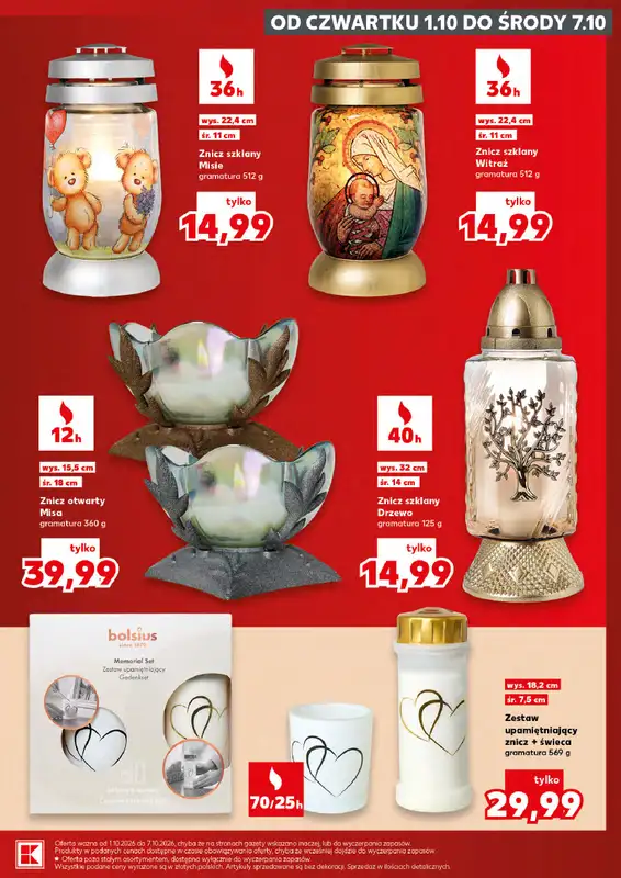Kaufland - gazetka promocyjna Oferta Kaufland - Znicze od czwartku 01.10 do środy 07.10 - strona 7