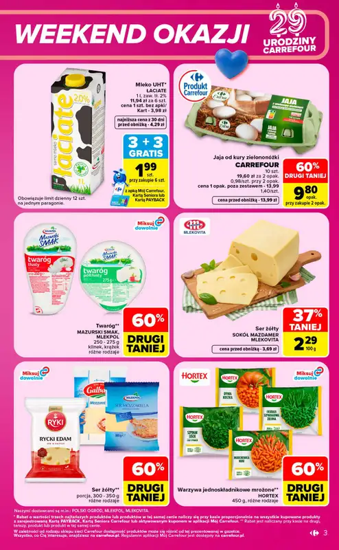 Carrefour Market - gazetka promocyjna W sumie urodzinowy weekend okazji   - strona 3