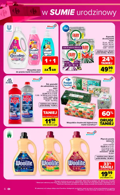 Carrefour Market - gazetka promocyjna W sumie urodzinowy weekend okazji od czwartku 01.10 do soboty 03.10 - strona 6