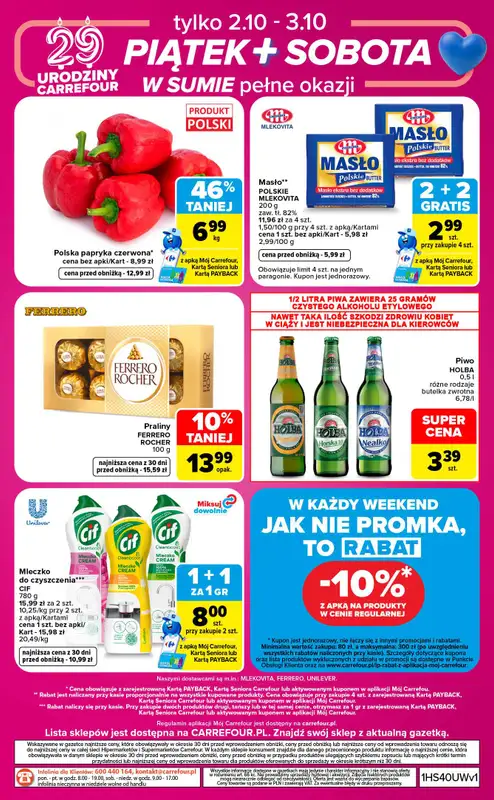 Carrefour Market - gazetka promocyjna W sumie urodzinowy weekend okazji od czwartku 01.10 do soboty 03.10 - strona 8