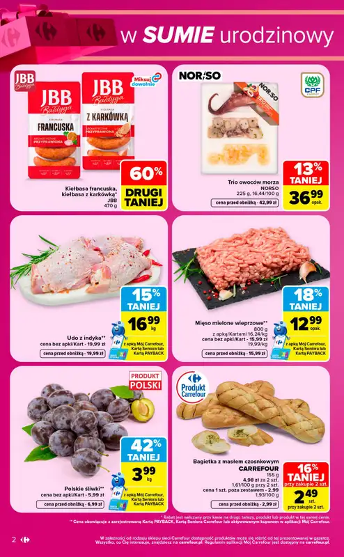 Carrefour Market - gazetka promocyjna W sumie urodzinowy weekend okazji   - strona 2