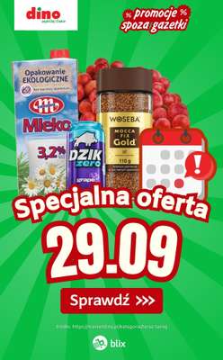 Dino - gazetka promocyjna Specjalna oferta na 29.09.2026 - promocje spoza gazetki od wtorku 29.09 do wtorku 29.09