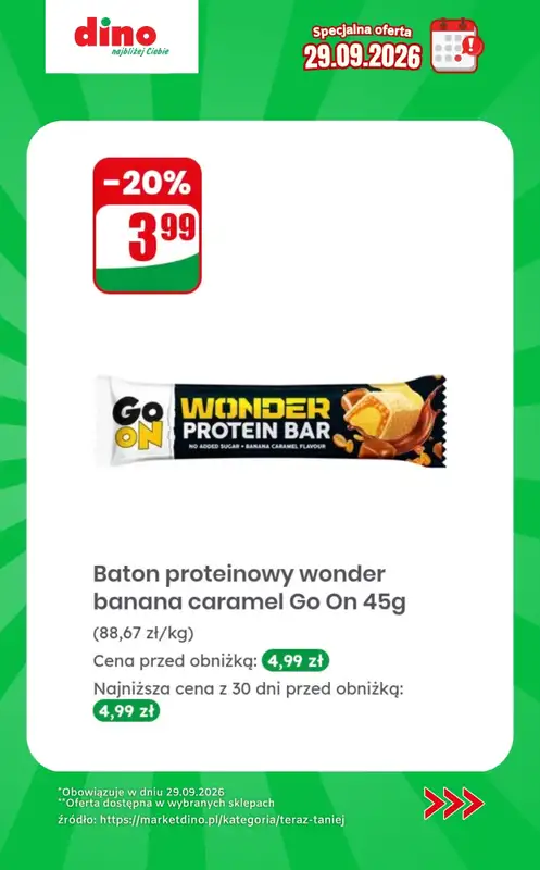 Dino - gazetka promocyjna Specjalna oferta na 29.09.2026 - promocje spoza gazetki od wtorku 29.09 do wtorku 29.09 - strona 11